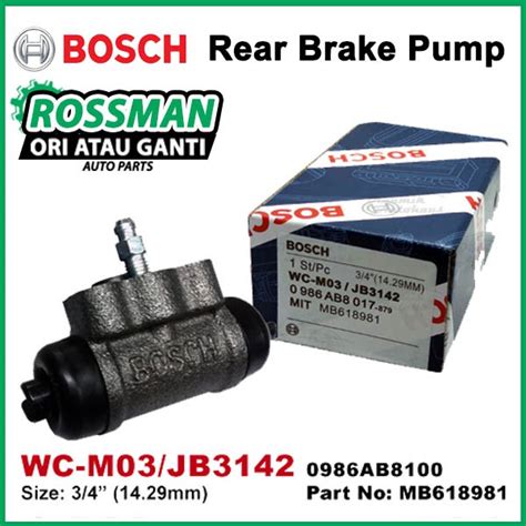 Bosch Proton Saga V Iswara Wira Satria Rear Brake Pump Wc