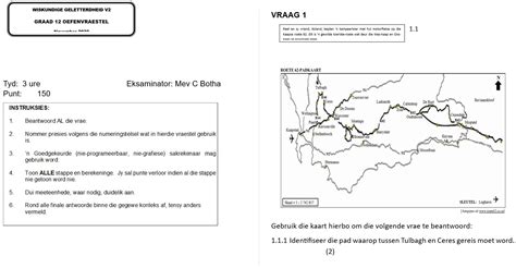 Graad 12 Wiskunde Geletterdheid November Vraestel 2 Memo 2023