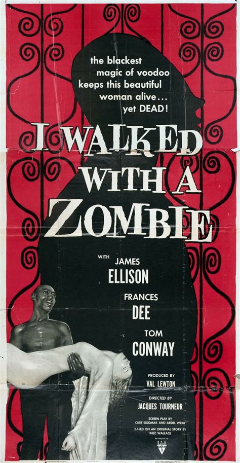 I Walked With A Zombie Usa Poster Tom Conway Wray Zombie