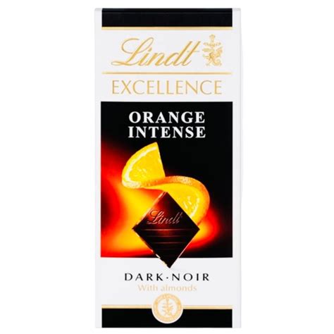 Lindt Orange Intense Dark Cocoa X100 Gramos Gourvin