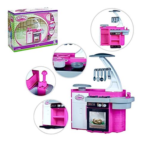 Cozinha Infantil Classic Kit C Fogão Pia Geladeira Parcelamento sem