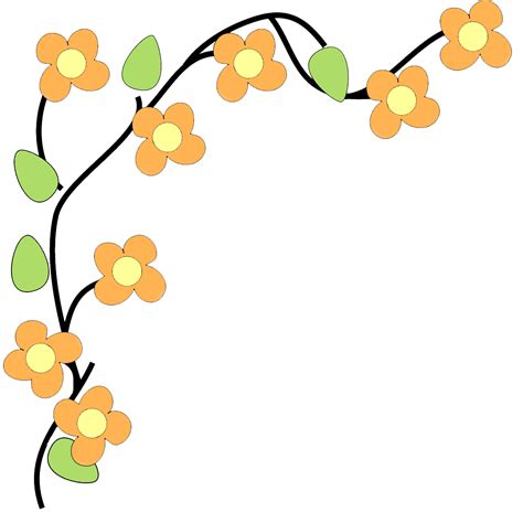 Clipart Flower Border Clip Art Library