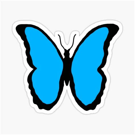 "butterfly emoji" Sticker for Sale by katie2244 | Redbubble