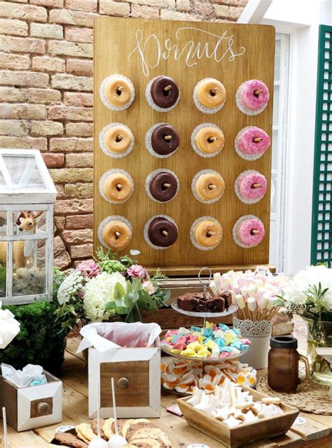 Donut Wall Mesa Dulce Boda Ohlala Candy Bar Mesas Golosinas Chuches