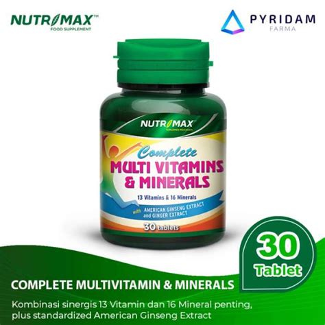 Jual Nutrimax Complete Multivitamin Minerals 30 Tablet 60 Tablet Di