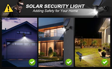 Kalahol Solar Security Lights Outdoor Motion Sensor Wall Ground Dummy