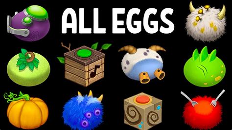 All Eggs My Singing Monsters Plant Island With Rare And Epic Youtube