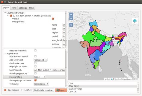 Qgis2web Create Web Maps