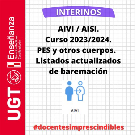 Interinos AIVI AISI PES Y Otros Cuerpos Listados Actualizados De