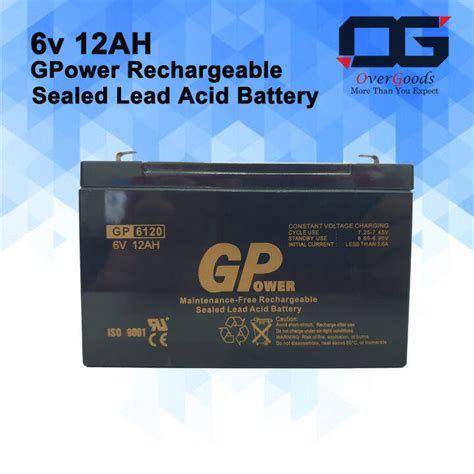 NO Supply To SABAH SARAWAK Rechargeable Battery GP 6120 GPower 6v