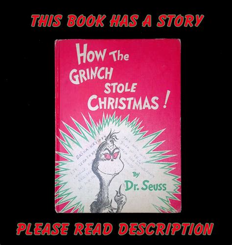 How The Grinch Stole Christmas ~dr Seuss 1st Ed Early Print 1957