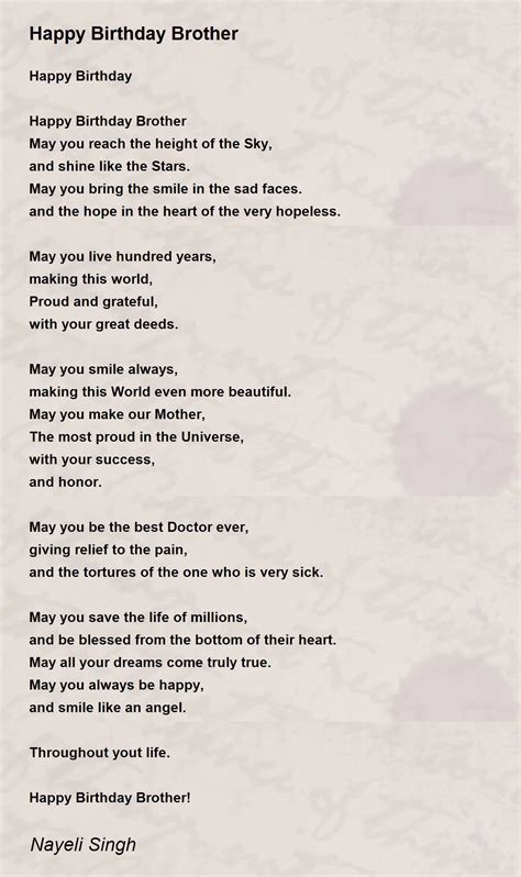 Funny Birthday Poems For Brother In Law - Infoupdate.org