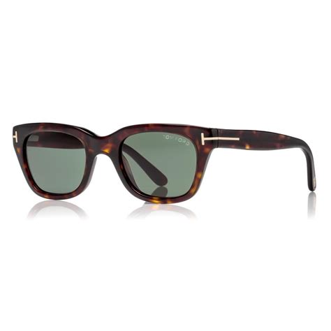 Tom Ford Snowdon Sunglasses Squared Acetate Sunglasses Dark Havana Ft0237 Sunglasses