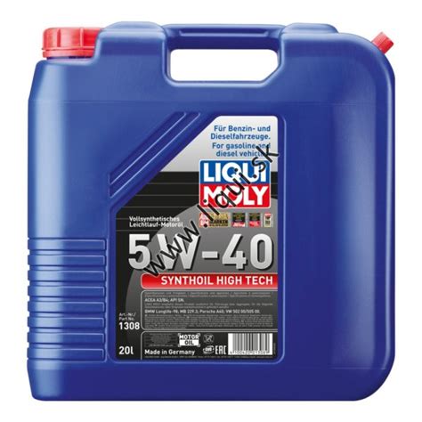 LIQUI MOLY SYNTHOIL HIGH TECH 5W 40 20l 1308 Liqui Sk