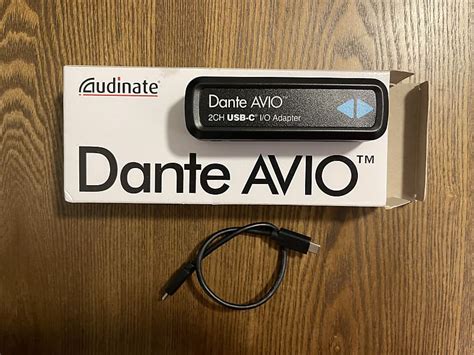 Audinate Dante Avio Ch Usb C I O Adapter Black Reverb