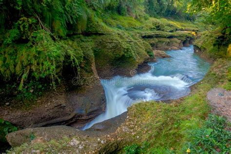 Hell S Falls Or Devil Waterfall At Pokhara In Annapurna Valley Stock