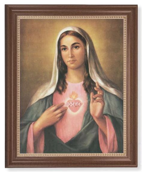 127 Frame Immaculate Heart Of Mary La Fuente 11x14 Framed Print Artboard