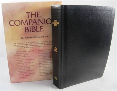 The Companion Bible E W Bullinger King James KJV Genuine Leather