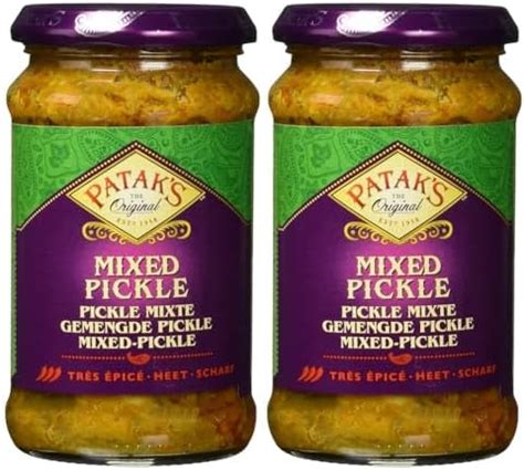 Amazon Patak S Mixed Pickle Hot 283g Pack Of 2 Grocery