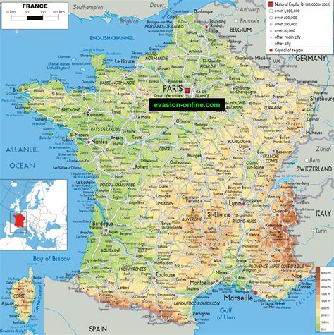 Carte De La France Vacances Guide Voyage