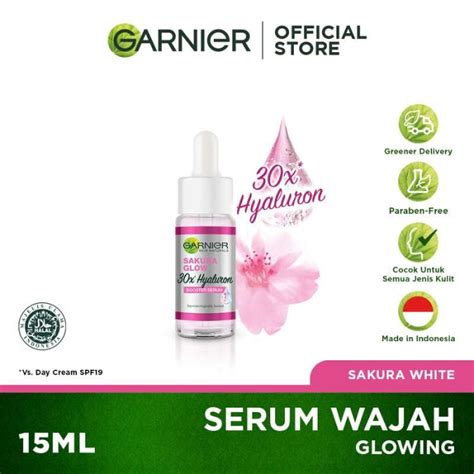 Jual Garnier Sakura Glow X Hyaluron Booster Serum Ml Sakura White