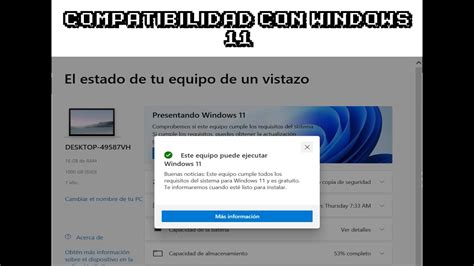 Como Saber Si Mi PC Es Compatible Con Windows 11 Y Solucion TPM YouTube