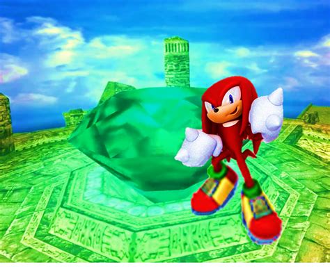 Knuckles The Echidna Guarding The Master Emerald By 9029561 On Deviantart