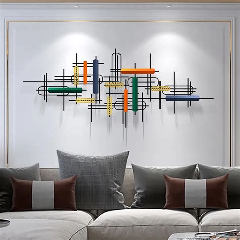 Modern Large Metal Wall Decor Unique Home Hanging Wall Art Decor In