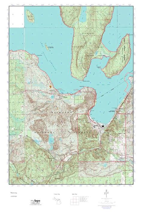 Mytopo Munising Michigan Usgs Quad Topo Map