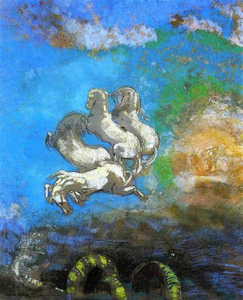 The Chariot Of Apollo Odilon Redon Oil Painting Gustav Klimt