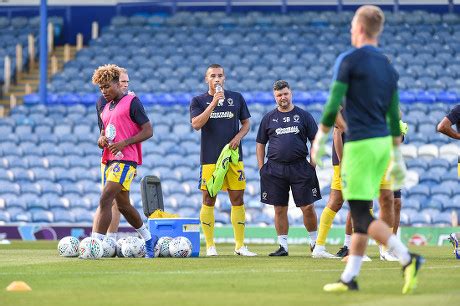 Afc Wimbledon Players Warm Before Kick Editorial Stock Photo - Stock ...