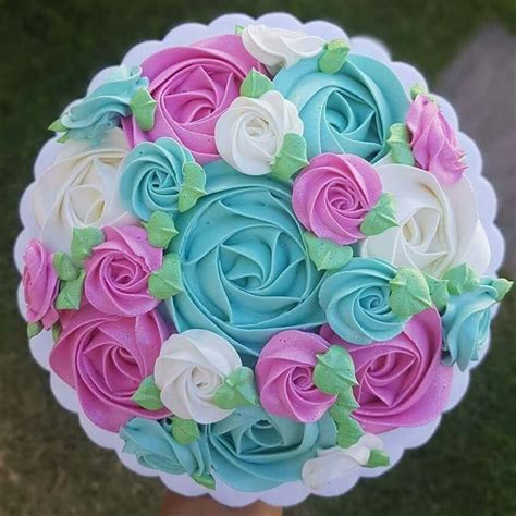 Pin By Marlene Roth Bailey On Cake Decorating Cupcake Cake Designs Cake Decorating Rosette Cake