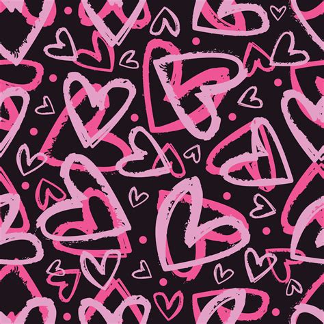 seamless pattern beautiful love grunge shape with pink color. colorful ...