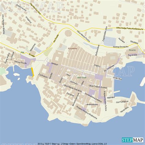 Stepmap Dubrovnik Landkarte F R Kroatien