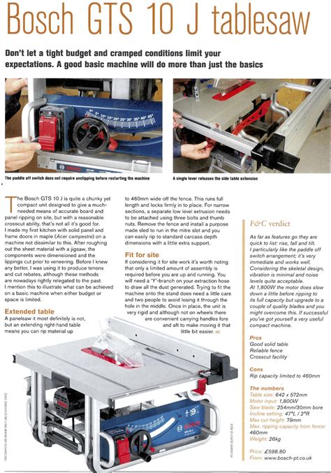 Bosch Gts J Table Saw Corded New Look Powermark Bhd Shopee