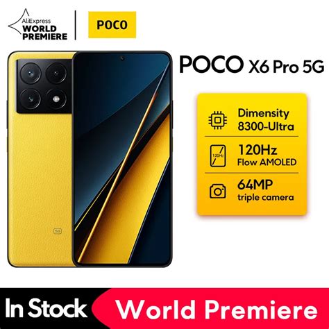 World Premiere Global Version POCO X6 Pro 5G 256GB 512GB Dimensity 8300