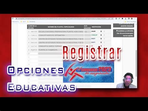 Registrar Opciones Educativas Comipems Adecuadamente Youtube