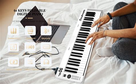 Amazon Soulmate Keyboard Piano 61 Key Folding Piano Semi Weighted