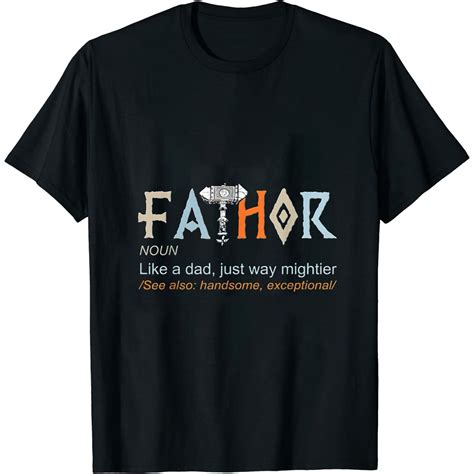 Womens Mens Fathor Like A Dad Just Way Mightier Father S Day Viking T