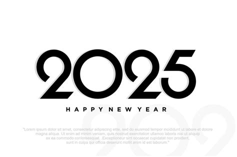 Happy new year 2025 design,2025 logo text design. new year celebration ...