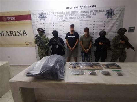 Detienen a sujetos con equipo táctico drogas armas de fuego y