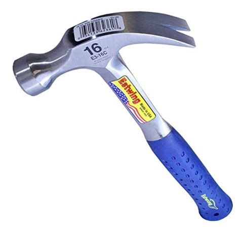 Estwing Hammer 16 Oz Curved Claw With Smooth Face Shock Reduction