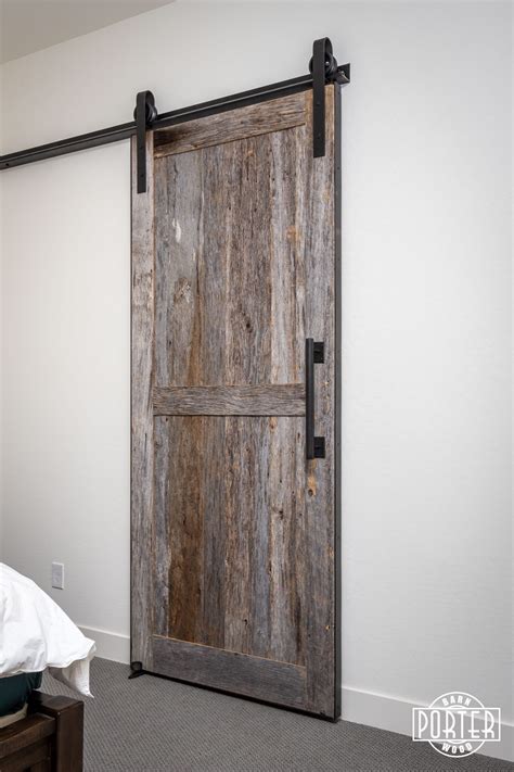 Tobacco Grey Master Sliding Door Porter Barn Wood