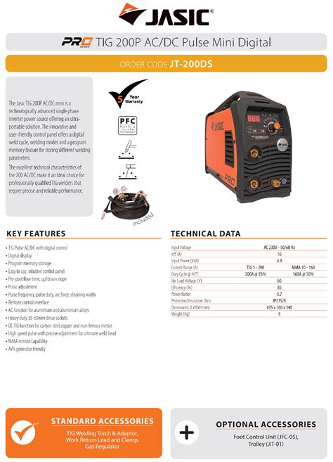 Jasic Tig 200p Acdc Mini Digital Jasic Tig 200p Acdc Mini Digital