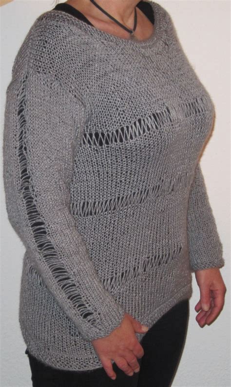 Fallmaschen Gewollt Pullover Stricken Pullover Stricken