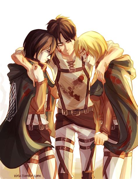 Attack On Titan Wallpaper Eren Mikasa