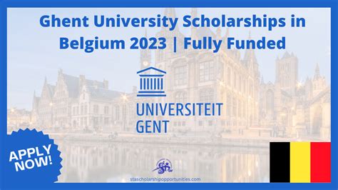 Ghent University Scholarships In Belgium 2023 Fully Funded