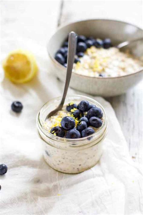 Blueberry Lemon Zest Overnight Oats Roots And Radishes