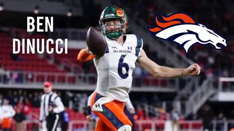 Ben Dinucci Xfl Highlights Denver Broncos Qb Youtube