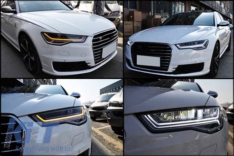 Full LED Headlights Suitable For Audi A6 4G C7 2011 2018 Facelift